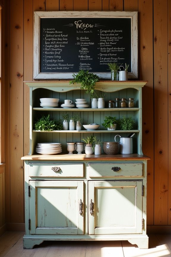 chalkboard menu presentation style