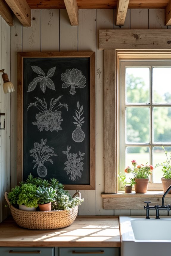 chalkboard themed home decoration ideas