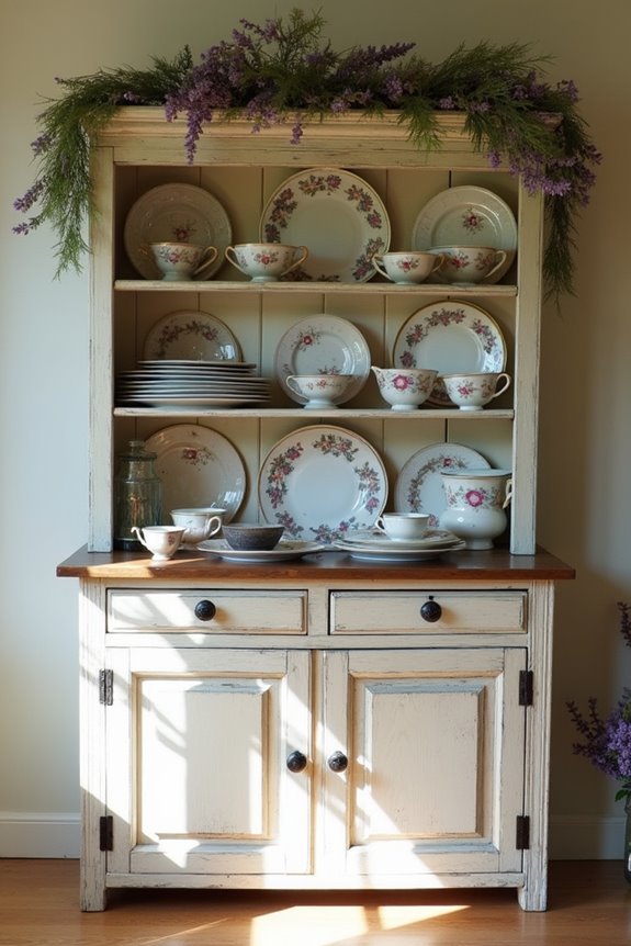 charming retro tableware showcase