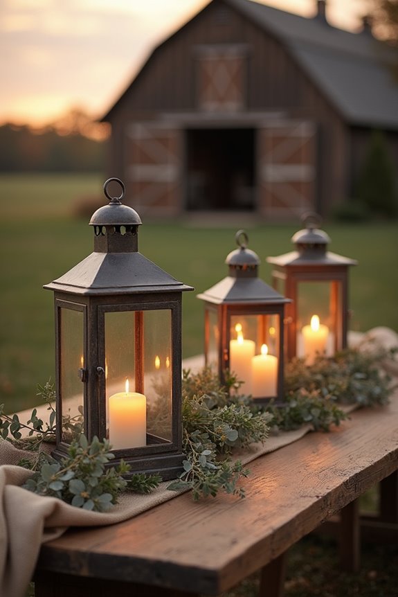 charming vintage lighting accents