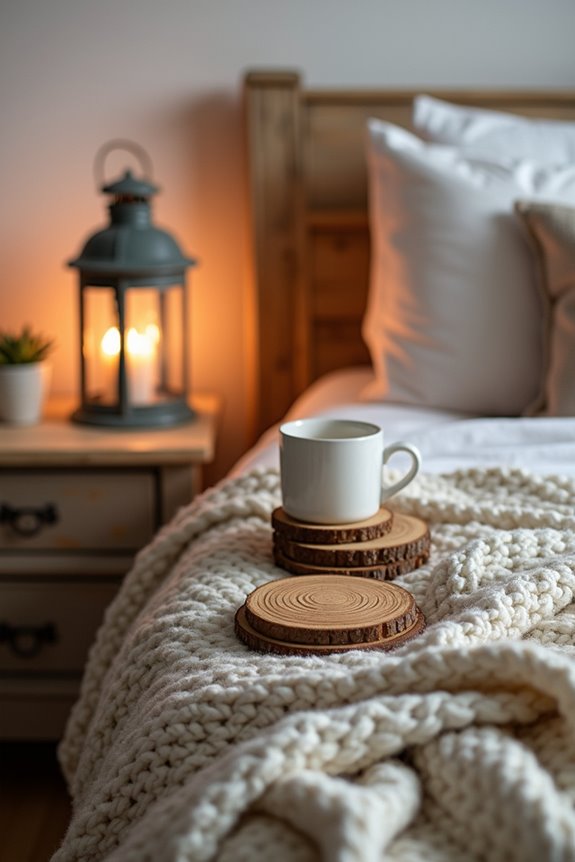 chic farmhouse inspired drink coasters