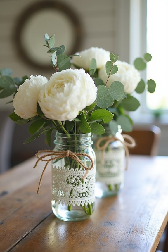chic glass containers for flowers