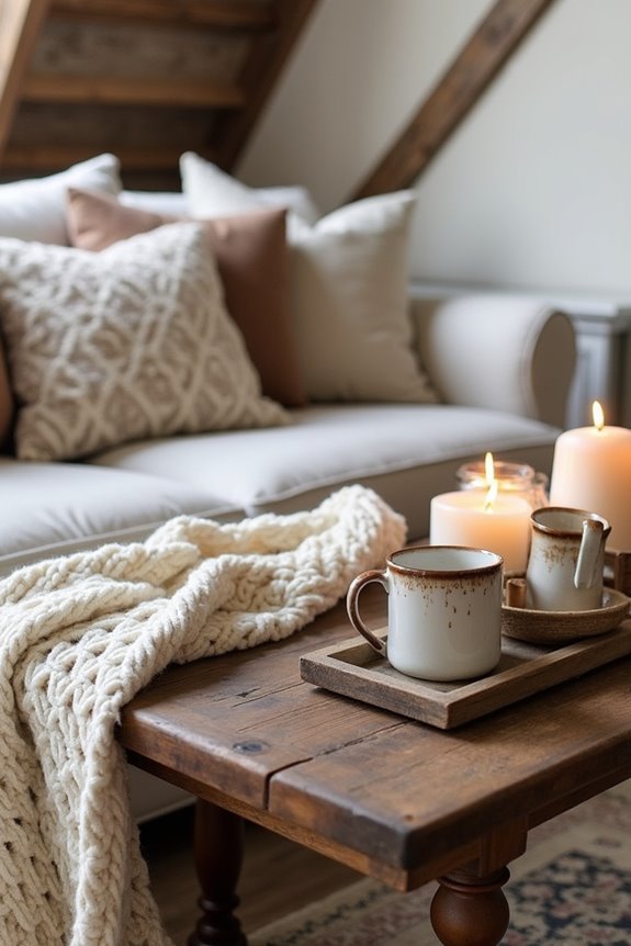 cozy layered decor elements