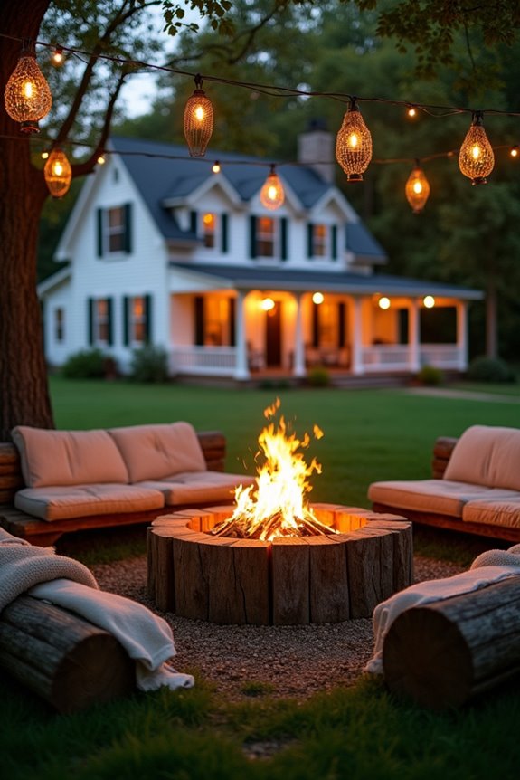 cozy outdoor gathering space