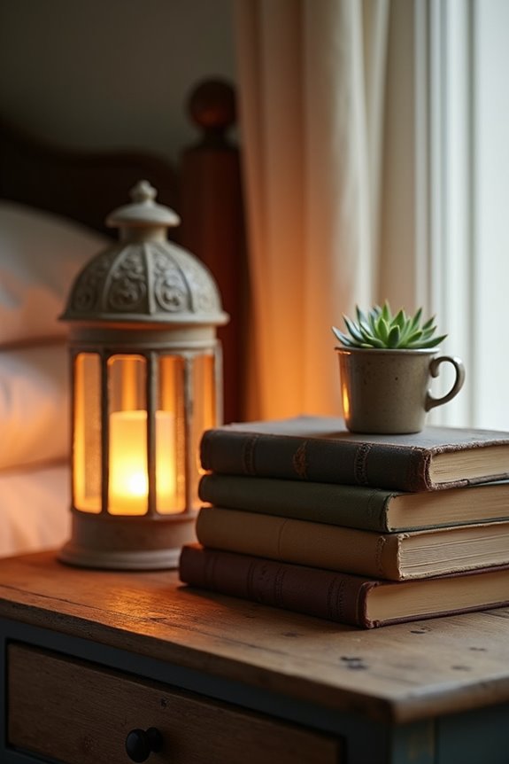 cozy vintage reading nook