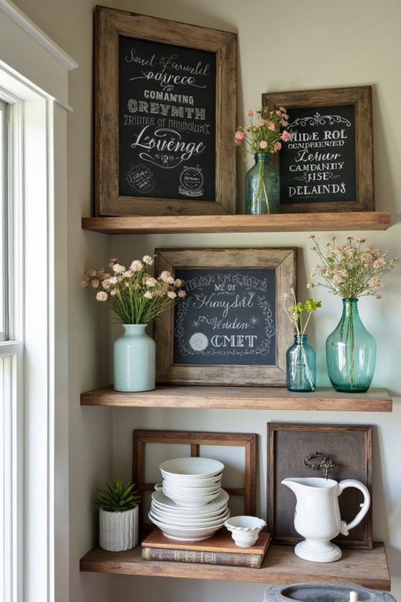 creative chalkboard messages