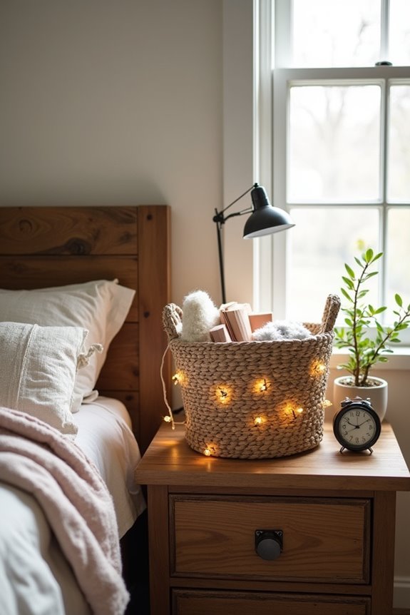 discreet storage solution baskets