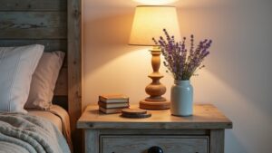 farmhouse nightstand decor ideas