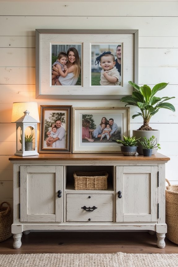 frame family photos display