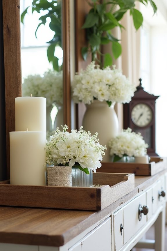 handcrafted natural wood trays