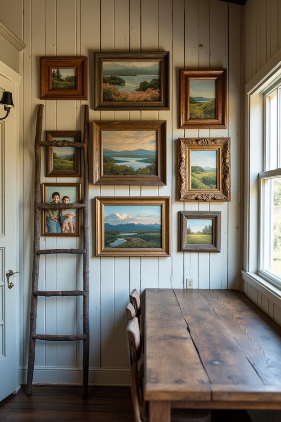 handcrafted wooden photo displays