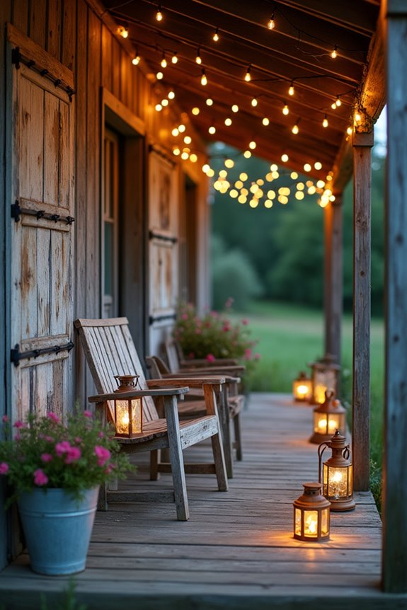 illuminated rustic decor pieces