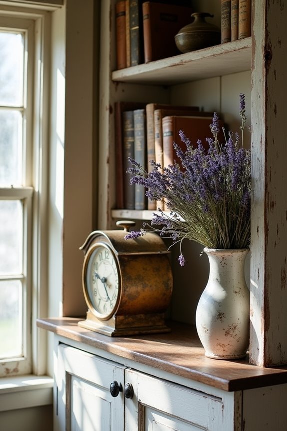 incorporate vintage rustic decor