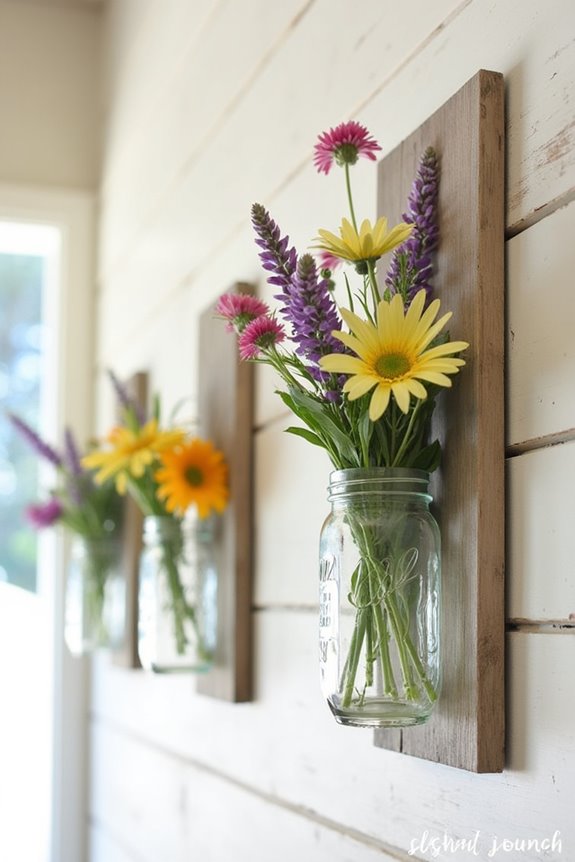 mason jar wall decor