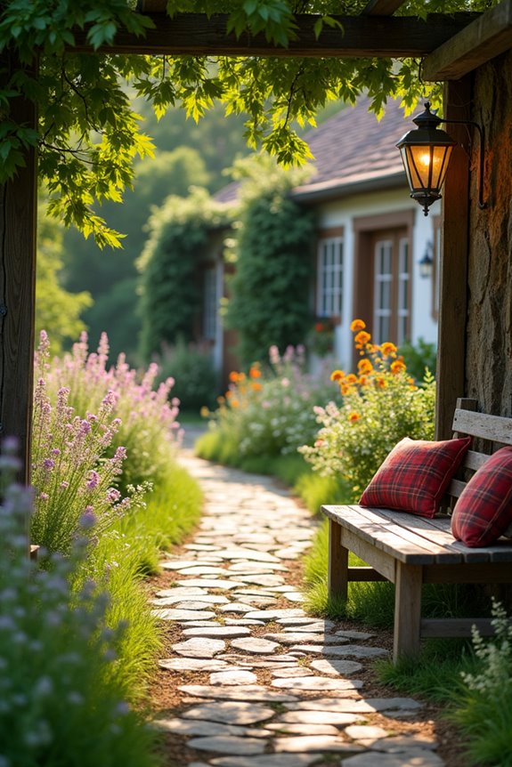 natural cobblestone walkway design