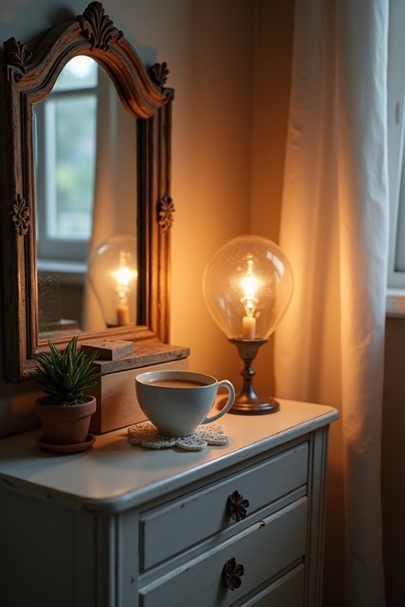 reflective decor enhances illumination
