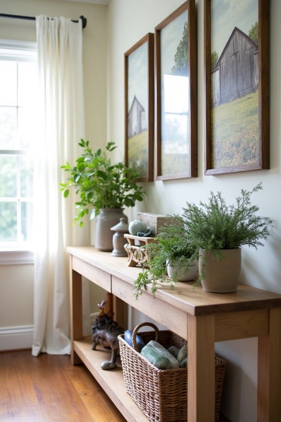 rustic agricultural themed decor
