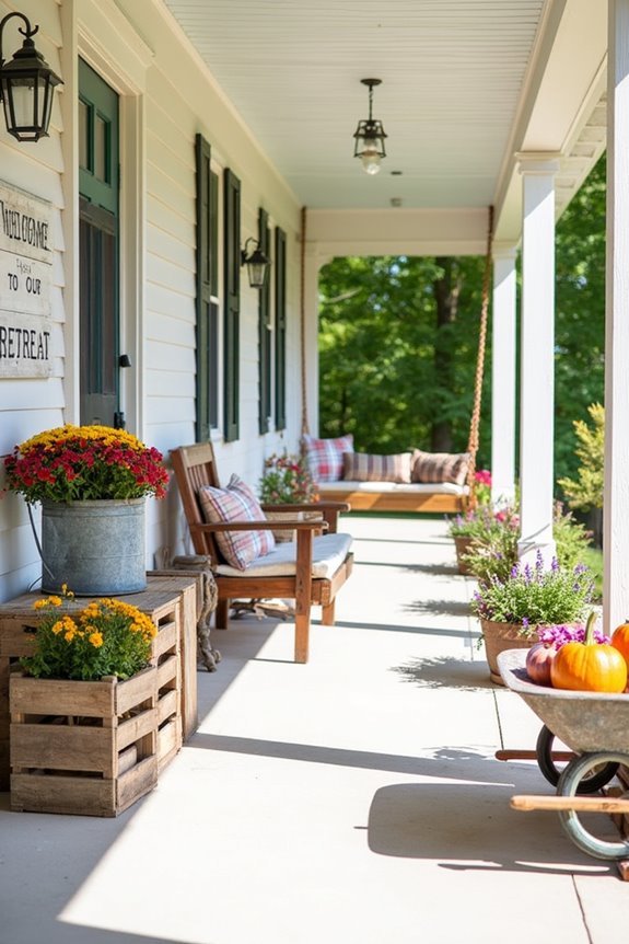 rustic agricultural themed signs
