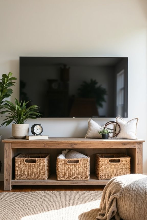 rustic baskets for storage