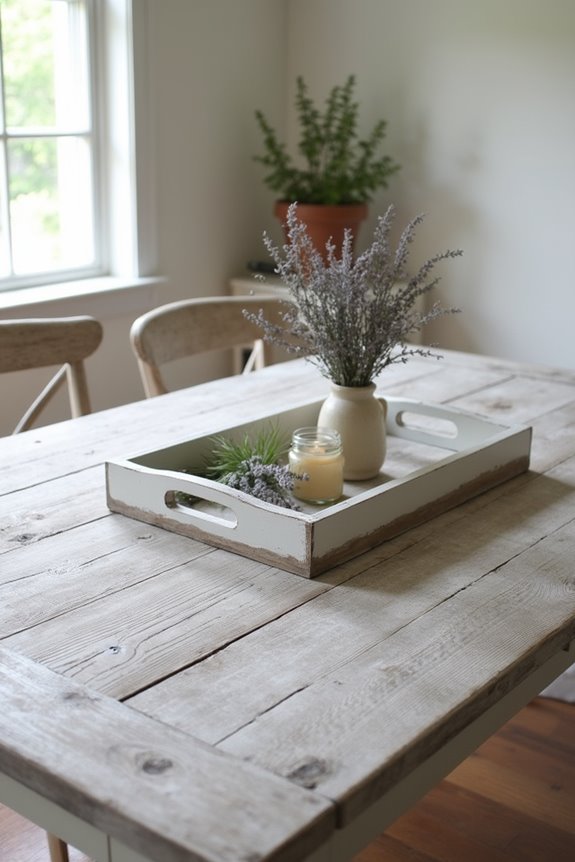 rustic charm serving tray