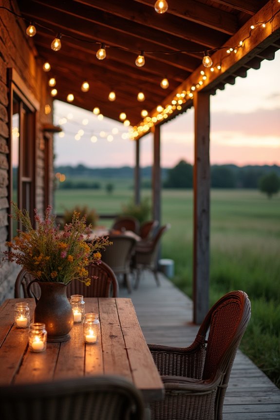 rustic charm with illumination