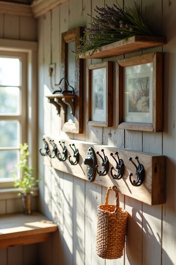 rustic decorative wall hooks