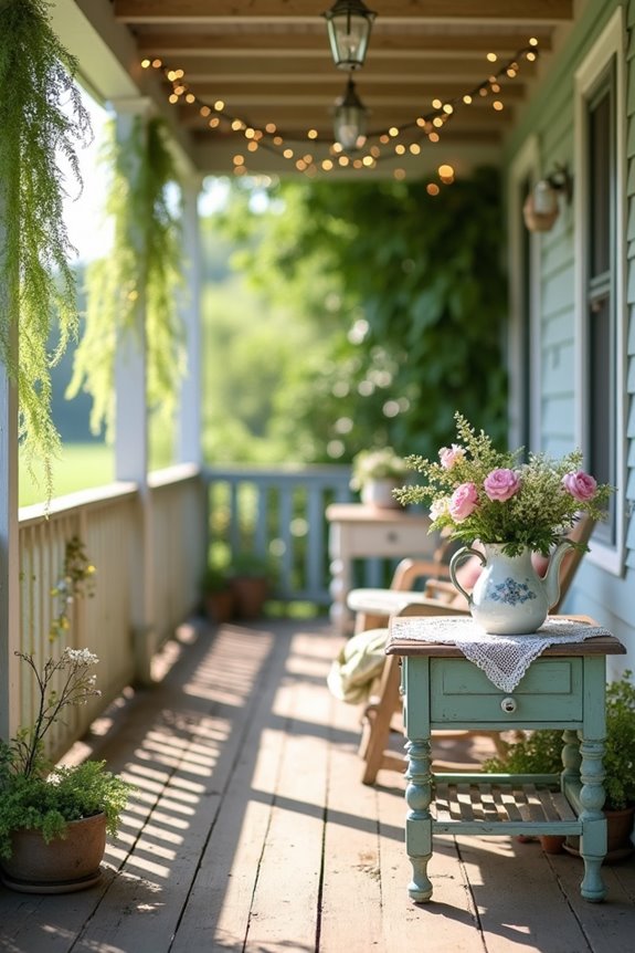 rustic elegant furniture accents
