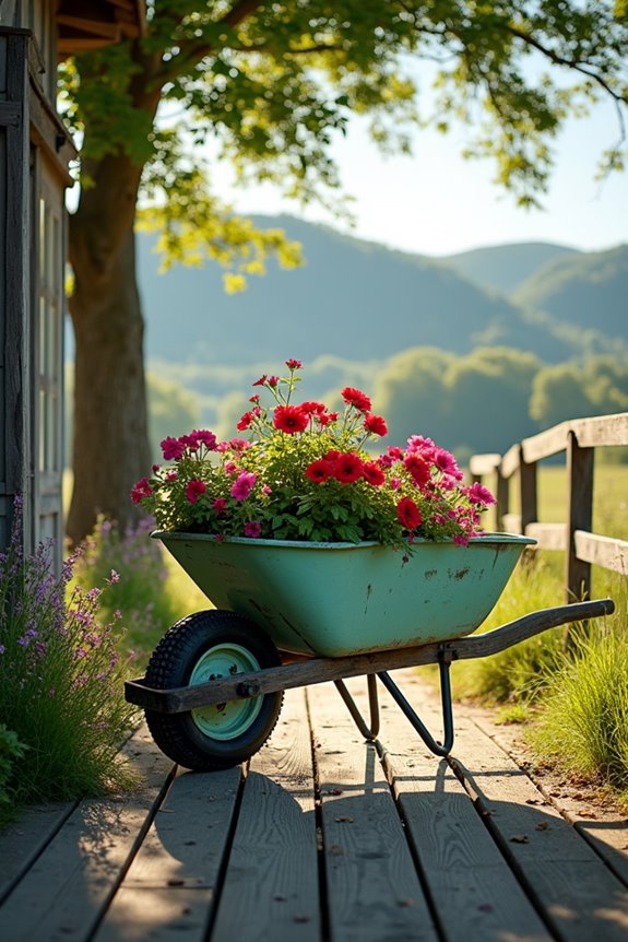 rustic garden decor idea