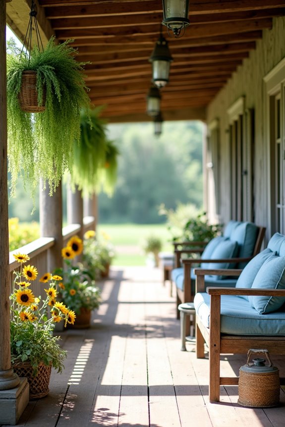 rustic outdoor seating options