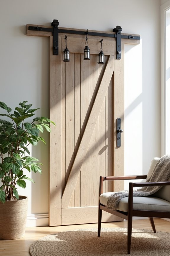 rustic sliding door decor