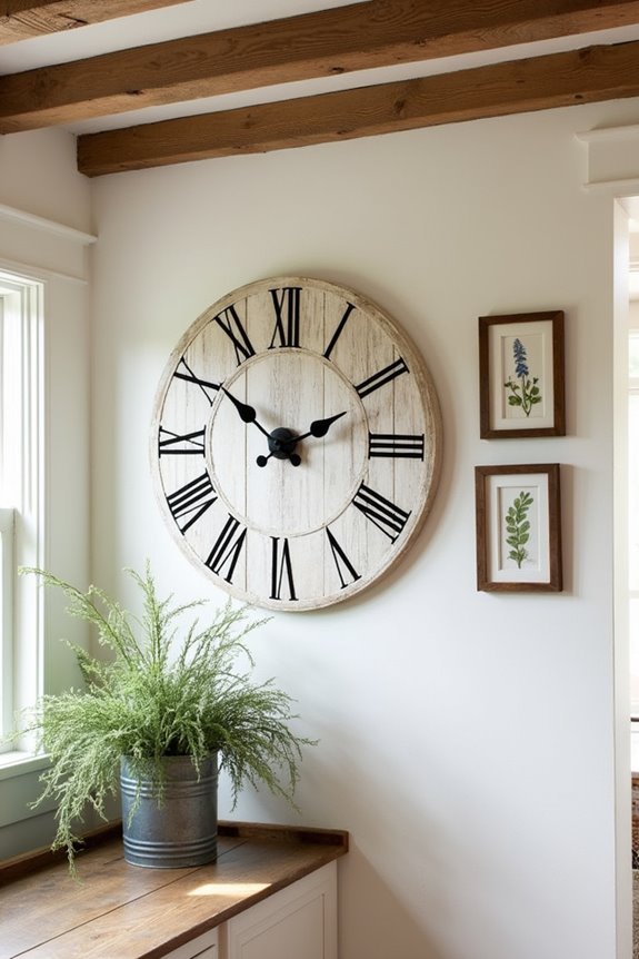 rustic timepieces for decor