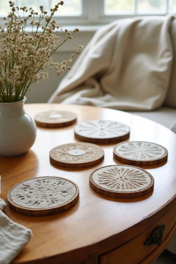 stylish and decorative drink coasters