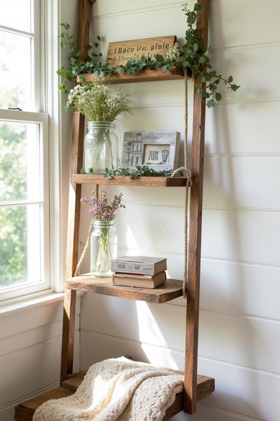 stylish ladder decorative display
