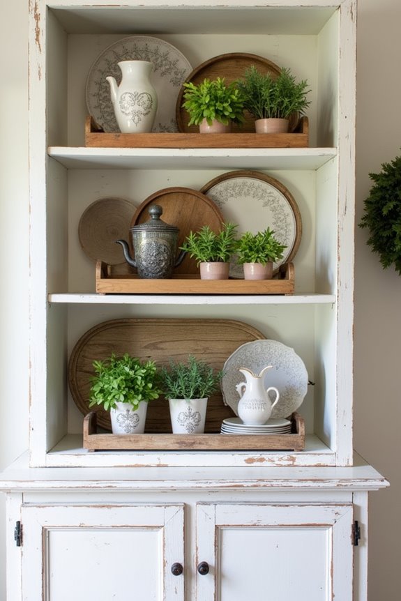 stylish organization with trays