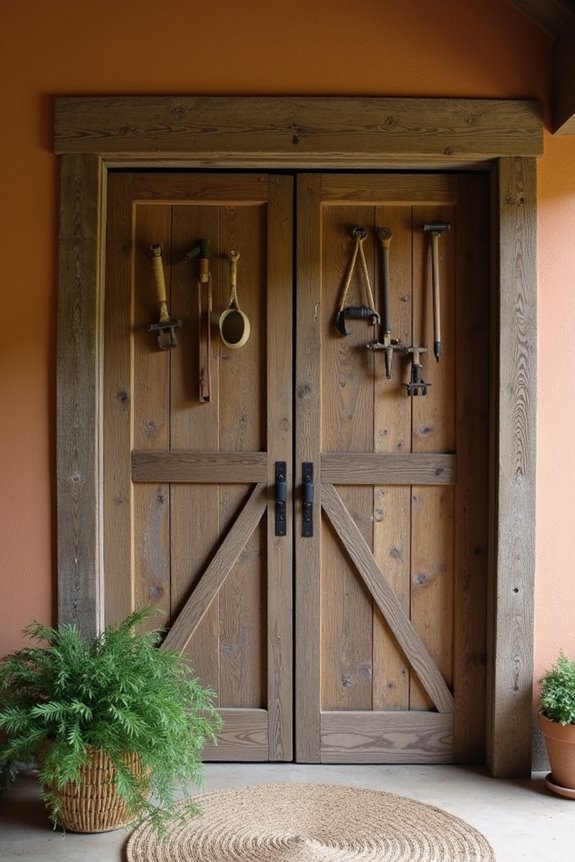 stylish rustic sliding doors