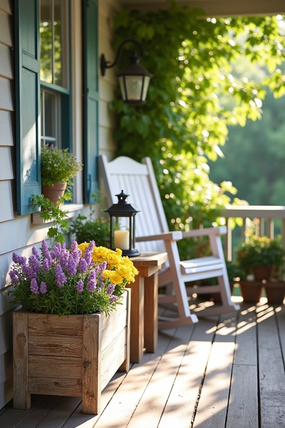sustainable rustic garden containers