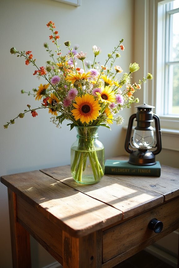 vibrant blooms in nature