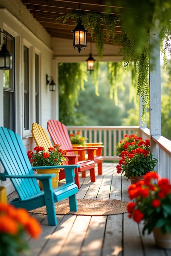 vibrant outdoor seating options