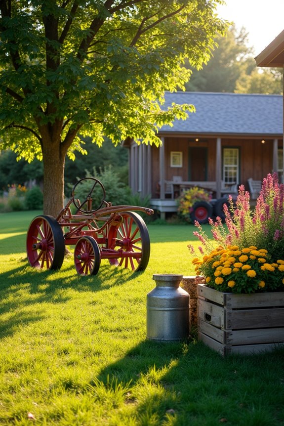 vintage agricultural machinery showcases