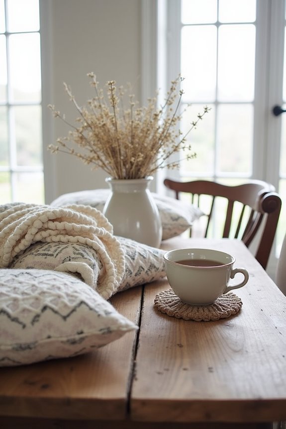 warm and inviting fabrics
