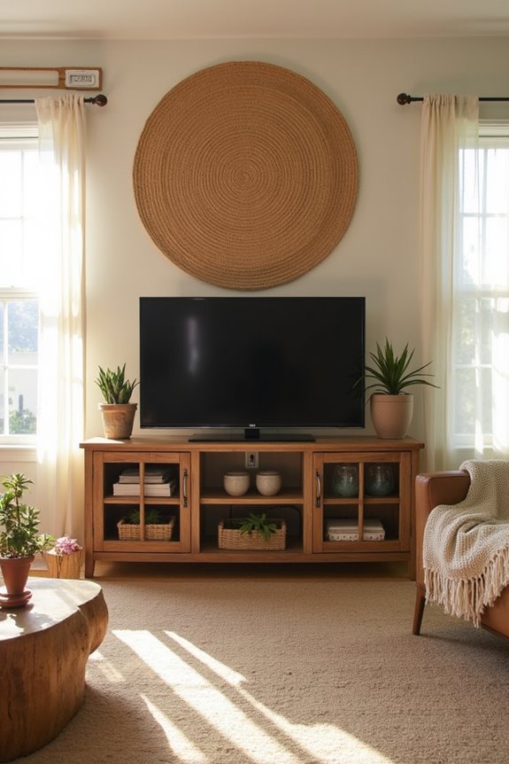 woven wall hanging installation
