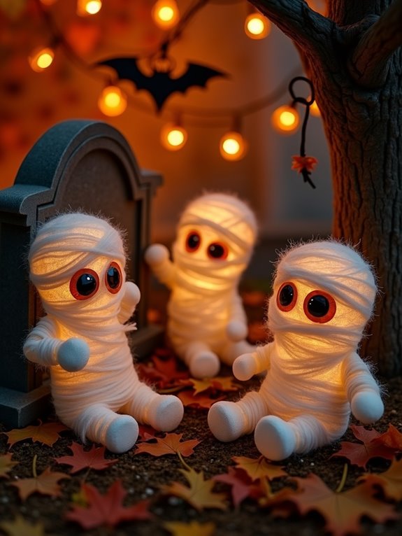 adorable mummy ghost crafts