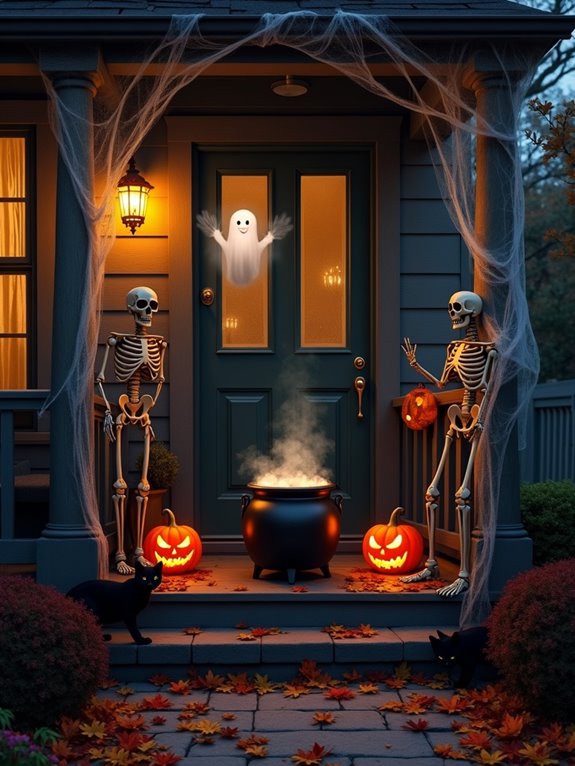 animated halloween porch decorations