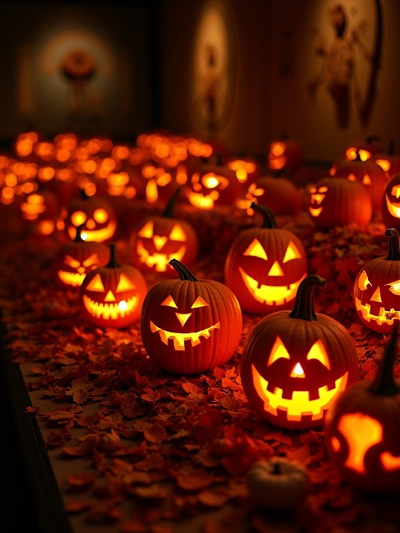 artistic pumpkin themed festivities