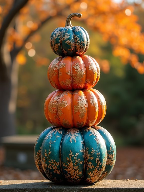 artistic pumpkin topiary designs