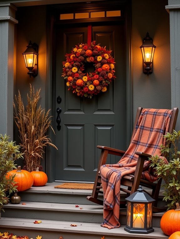 autumn harvest wreath decor