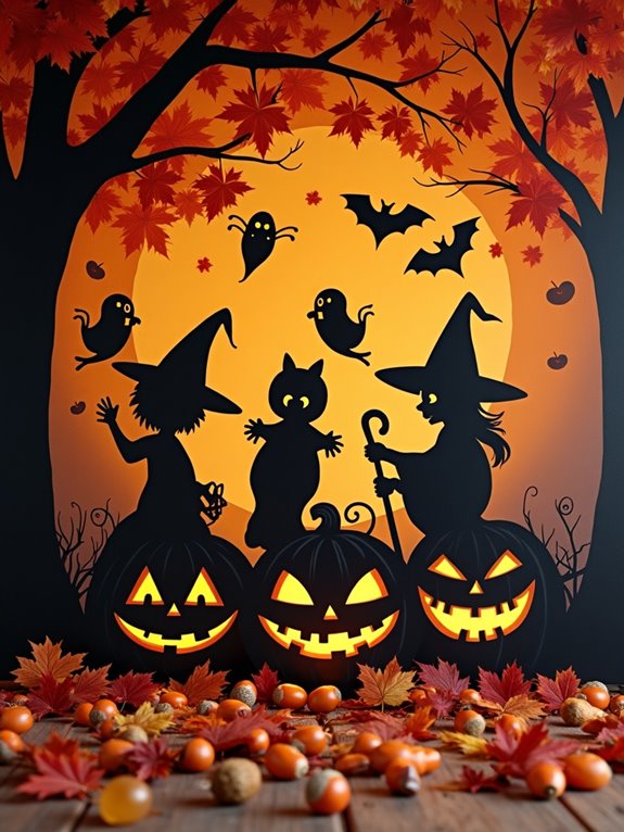 autumn leaves wall decals