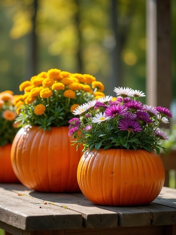 autumn pumpkin container gardening