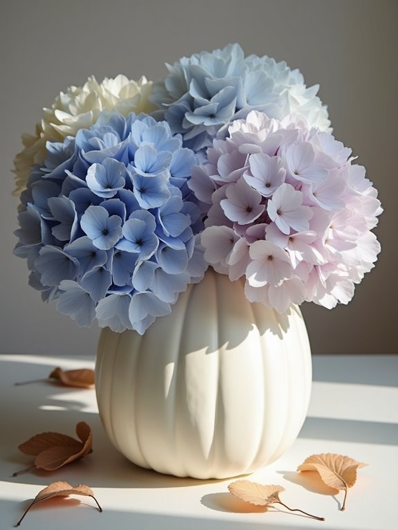 autumn pumpkin floral arrangement