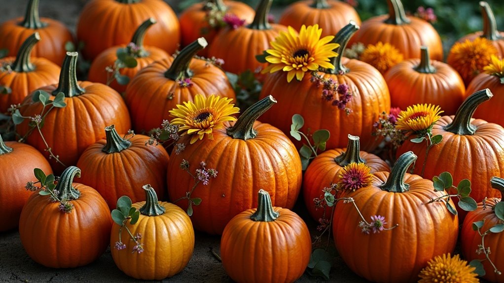 autumn pumpkin floral arrangements
